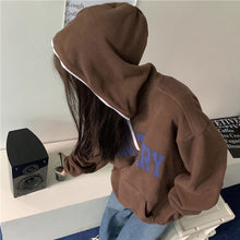 画像をギャラリービューアに読み込む, ストリート個性的ハーフジップロゴパーカー長袖トップストレーナー