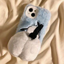 画像をギャラリービューアに読み込む, ふわふわ可愛いもこもこもこもこ スマホケース iPhoneケース キャラ 可愛い ファー スマホグッズ 立体的 ポップ プチプラ