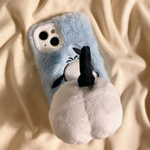 画像をギャラリービューアに読み込む, ふわふわ可愛いもこもこもこもこ スマホケース iPhoneケース キャラ 可愛い ファー スマホグッズ 立体的 ポップ プチプラ