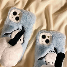 画像をギャラリービューアに読み込む, ふわふわ可愛いもこもこもこもこ スマホケース iPhoneケース キャラ 可愛い ファー スマホグッズ 立体的 ポップ プチプラ