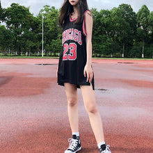 画像をギャラリービューアに読み込む, ダンス 衣装 ヒップホップ タンクトップ バスケット メッシュ ナンバーロゴプリント ノースリーブ レッド ブラック ホワイト