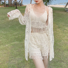 画像をギャラリービューアに読み込む, 3点セットアップ水着タンキニ 日焼け対策気質通勤レデイーズ