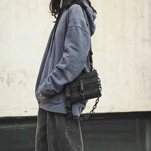 画像をギャラリービューアに読み込む, 普段使いにチェーン付き サコッシュ バッグ 韓国ストリート系 メンズライク