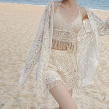 画像をギャラリービューアに読み込む, 3点セットアップ水着タンキニ 日焼け対策気質通勤レデイーズ