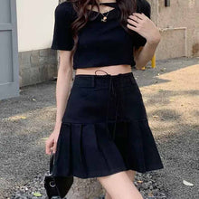 画像をギャラリービューアに読み込む, 韓国っぱプリーツスカートカジュアルミニスカートオシャレスカートレデイーズ気質