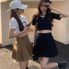 画像をギャラリービューアに読み込む, 韓国っぱプリーツスカートカジュアルミニスカートオシャレスカートレデイーズ気質