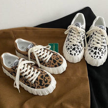 画像をギャラリービューアに読み込む, おしゃれスニーカー総柄厚底ヒョウ靴シューズヒップホップシューズ