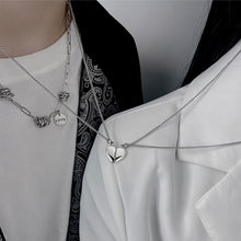 画像をギャラリービューアに読み込む, おしゃれネットペアマグネットハートネックレスセット