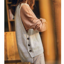 画像をギャラリービューアに読み込む, レイヤード風カジュアル 無地ニットベストレディース