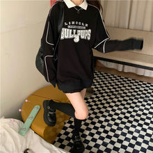 画像をギャラリービューアに読み込む, ストリート系レトロプリント長袖トップスカジュアルパーカートレーナー