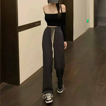画像をギャラリービューアに読み込む, 韓国系ドローストリング ワイドパンツストリート系ダンス洋服原宿系カジュアルパンツ