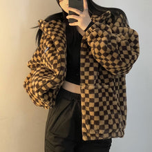 画像をギャラリービューアに読み込む, ストリート厚手ハイネックもこもこアウタージャケットふわふわレディース