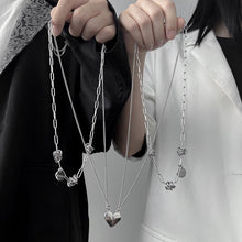 画像をギャラリービューアに読み込む, おしゃれネットペアマグネットハートネックレスセット