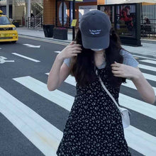 画像をギャラリービューアに読み込む, 2点セット花柄ワンピース Tシャツ キャミワンピースキャミソールカジュアルワンピース韓国っぱ