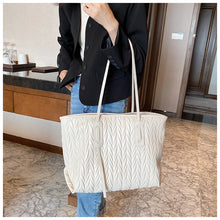 画像をギャラリービューアに読み込む, 大容量トートバッグ PUレザー鞄合皮トート ジップトートレディース OL 通勤