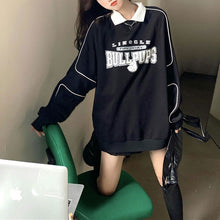 画像をギャラリービューアに読み込む, ストリート系レトロプリント長袖トップスカジュアルパーカートレーナー