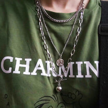 画像をギャラリービューアに読み込む, ネックレス チェーン 原宿系 韓国系 個性的