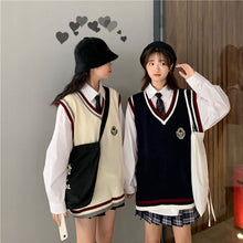 画像をギャラリービューアに読み込む, 3点セット学生風アップベストとシャツとミニスカートカジュアルセットアップ