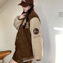 画像をギャラリービューアに読み込む, かわいいレトロガーリーボアスタジャケットコート韓国系