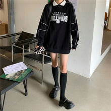 画像をギャラリービューアに読み込む, ストリート系レトロプリント長袖トップスカジュアルパーカートレーナー