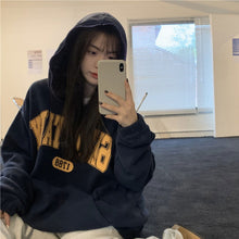 画像をギャラリービューアに読み込む, ストリート個性的ハーフジップロゴパーカー長袖トップストレーナー