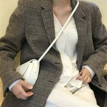 画像をギャラリービューアに読み込む, 気質コートチェック柄ロングジャケット通勤レデイーズ