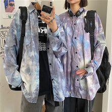 画像をギャラリービューアに読み込む, シャツ 切り替え バイカラーブラウ 個性 トップス原宿系 ダンス服