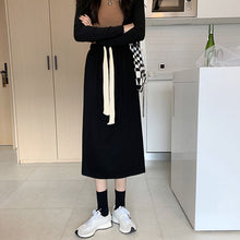 画像をギャラリービューアに読み込む, レトロ合わせやすいオシャレロングスカート通勤ガーリー
