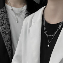 画像をギャラリービューアに読み込む, おしゃれネットペアマグネットハートネックレスセット