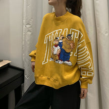画像をギャラリービューアに読み込む, 可愛いオシャレ漫画カートゥーン プルオーバー パーカーレデイーズ韓国系