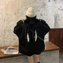 画像をギャラリービューアに読み込む, かわいいラビット耳付きフードパーカーガーリー