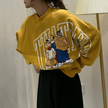 画像をギャラリービューアに読み込む, 可愛いオシャレ漫画カートゥーン プルオーバー パーカーレデイーズ韓国系