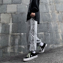 画像をギャラリービューアに読み込む, スウェットパンツ ゼブラ柄 サイドライン