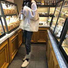 画像をギャラリービューアに読み込む, 可愛いオシャレハイネックボアパーカー韓国系ガーリー