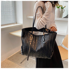 画像をギャラリービューアに読み込む, 大容量トートバッグ PUレザー鞄合皮トート ジップトートレディース OL 通勤