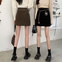 画像をギャラリービューアに読み込む, ストリート系かわいいオシャレPU Aラインスカートレデイース
