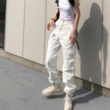 画像をギャラリービューアに読み込む, カジュアルカーゴパンツ個性派ロング パンツダンス衣装