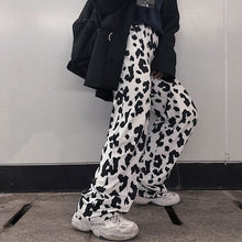 画像をギャラリービューアに読み込む, ストリート系メシアン柄ハイウエストゆったりシンプルパンツ