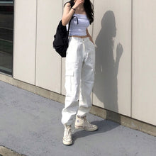 画像をギャラリービューアに読み込む, カジュアルカーゴパンツ個性派ロング パンツダンス衣装