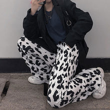 画像をギャラリービューアに読み込む, ストリート系メシアン柄ハイウエストゆったりシンプルパンツ