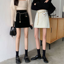 画像をギャラリービューアに読み込む, ストリート系かわいいオシャレPU Aラインスカートレデイース