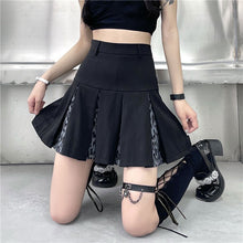 画像をギャラリービューアに読み込む, 原宿系ヒョウ柄オシャレストリート系かっこいいAラインスカートレデイース