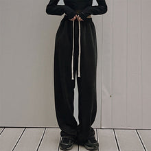 画像をギャラリービューアに読み込む, 原宿系 ボトムスヴィンテージカジュアル ゆったりロングパンツレディース