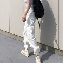 画像をギャラリービューアに読み込む, カジュアルカーゴパンツ個性派ロング パンツダンス衣装