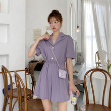 画像をギャラリービューアに読み込む, 無地かわいい スーツデートワンピースガーリーオールインワン