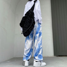 画像をギャラリービューアに読み込む, ヒップホップスタイルストリートタイダイゆったりカジュアル パンツレデイースメンズ原宿風