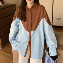 画像をギャラリービューアに読み込む, 韓国系カジュアル長袖 おしゃれシンプル シャツブラウス 春秋レデイース