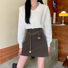 画像をギャラリービューアに読み込む, ストリート系かわいいオシャレPU Aラインスカートレデイース