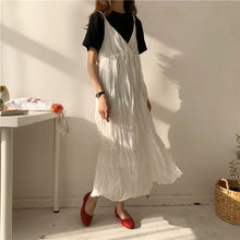 画像をギャラリービューアに読み込む, キャミソールワンピ―スカジュアル ワンピ―スレデイース韓国系