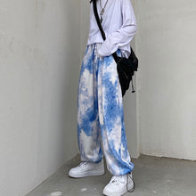 画像をギャラリービューアに読み込む, ヒップホップスタイルストリートタイダイゆったりカジュアル パンツレデイースメンズ原宿風